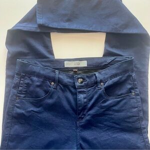 Topshop Moto Leigh Dark Blue Skinny Jeans